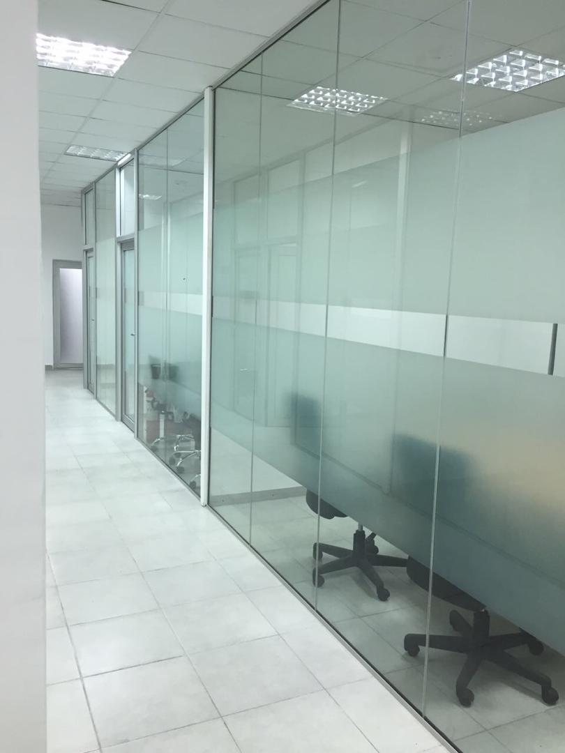 glass fit-out for an office