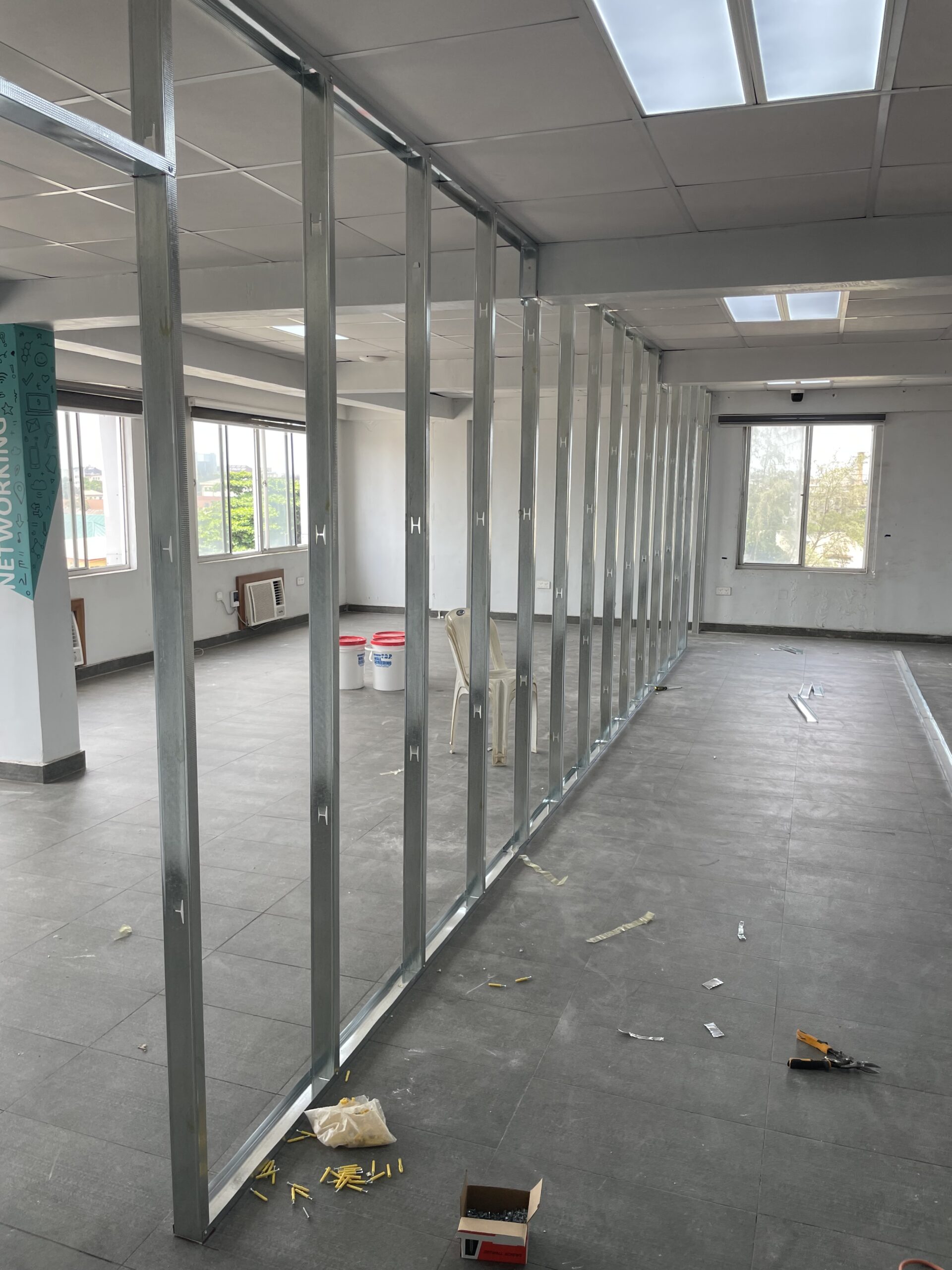 internal partition wall frame 1