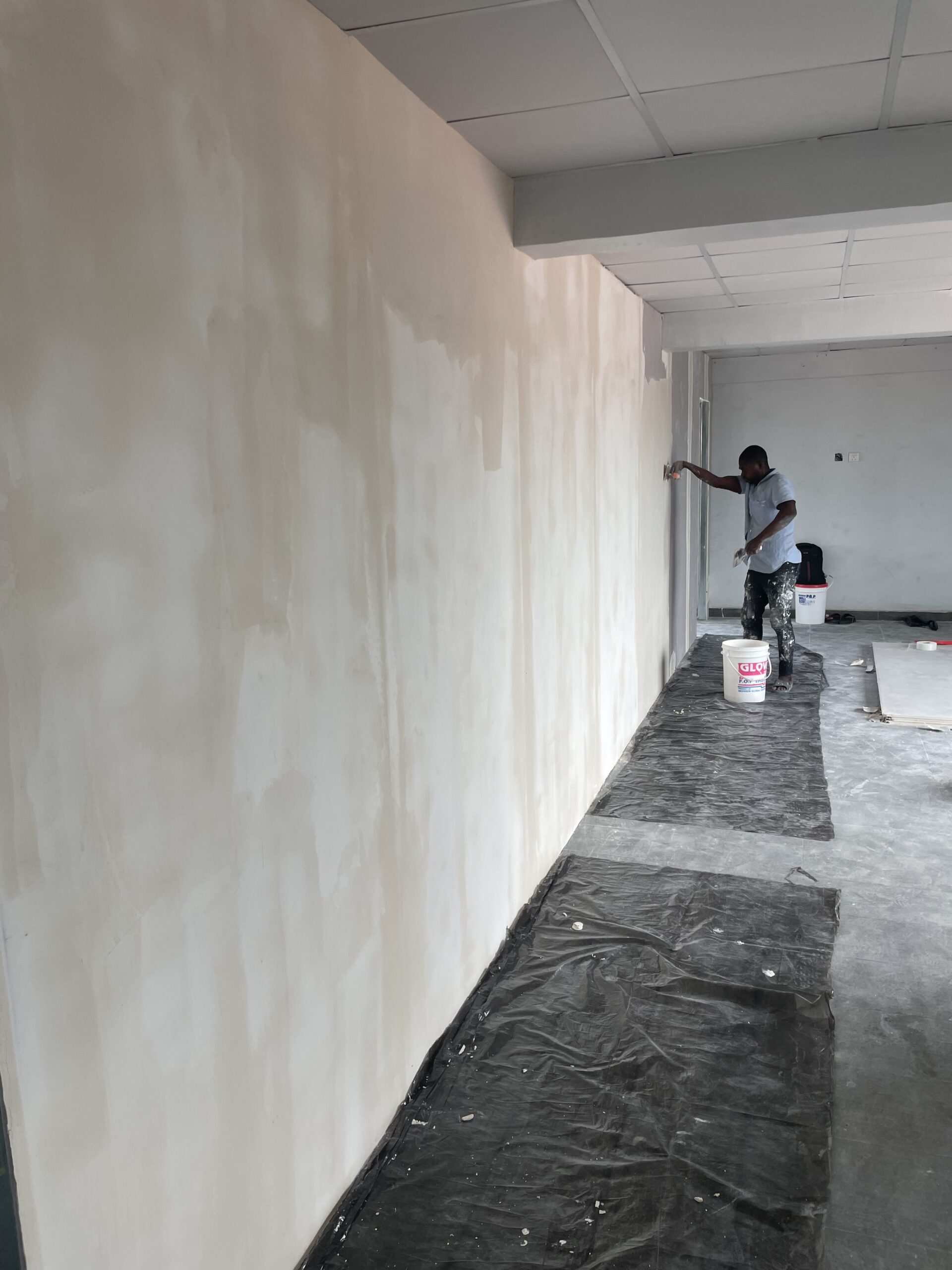 internal partition walls screeding