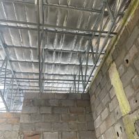 roof showing insulation lagging